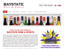 Tablet Screenshot of baystatewine.com